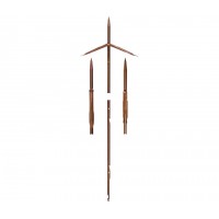 ASTA  TAHITIANA  6.0 mm TACCHE DOPPIA ALETTA