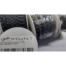 SAGOLA BOBINA POLIESTER/NYLON 1.5 MM NERA SPIA BIANCA HUNT 50 MT SAGOLA BOBINA POLIESTER/NYLON 1.5 MM NERA SPIA BIANCA HUNT 50 MT