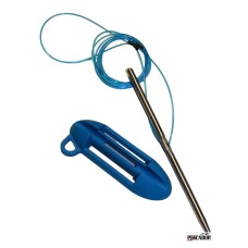 PORTAPESCI CAVETTO IN NYLON CON PORTASPILLO BLUE PORTAPESCI CAVETTO IN NYLON CON PORTASPILLO BLUE