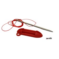 PORTAPESCI CAVETTO IN NYLON CON PORTASPILLO ROSSO