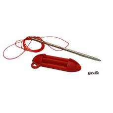 PORTAPESCI CAVETTO IN NYLON CON PORTASPILLO ROSSO PORTAPESCI CAVETTO IN NYLON CON PORTASPILLO ROSSO