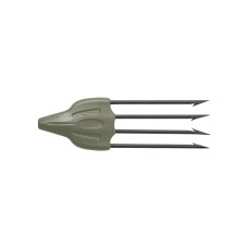FIOCINA SPEED 4 PUNTE MUSTAD MILITARY GREEN - BLACK FIOCINA SPEED 4 PUNTE MUSTAD MILITARY GREEN - BLACK