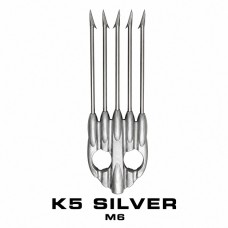 FIOCINA 5 PUNTE K5 SILVER FILETTO M6