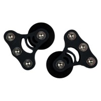 BOZZELLI TRIPLO ASSE ANODIZZATI NERI