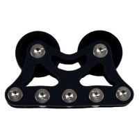 CARRELLO CINQUE ASSI ANODIZZATO NERO