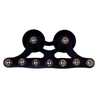 CARRELLO SETTE ASSI ANODIZZATO NERO