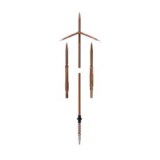 ASTA OLEOPNEUMATICO 6.5 mm TAHITIANA DOPPIA ALETTA  ASTA OLEOPNEUMATICO 6.5 mm TAHITIANA DOPPIA ALETTA